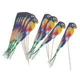 21x50pcs Foil Parrot Fruit Sticks Cocktail Picks Party Table Decoration