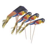 21x50pcs Foil Parrot Fruit Sticks Cocktail Picks Party Table Decoration