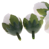 Silk Flower Head Buds DIY Craft Wedding Headband Clip Decor  White