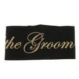 Mother of the Groom Stain Sash Wedding Ceremony Party Supply Black Gold