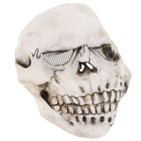 Maxbell Halloween Costume Party Latex Overhead Mask - Half A Face Skeleton