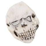 Maxbell Halloween Costume Party Latex Overhead Mask - Half A Face Skeleton