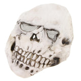 Maxbell Halloween Costume Party Latex Overhead Mask - Half A Face Skeleton