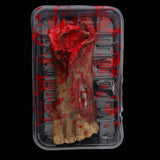 Maxbell Halloween Severed Body Parts Prop Meal Box with Bloody Fake Feet