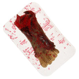Maxbell Halloween Severed Body Parts Prop Meal Box with Bloody Fake Feet