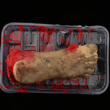 Maxbell Halloween Severed Body Parts Prop Meal Box with Bloody Fake Feet