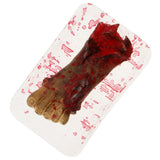 Maxbell Halloween Severed Body Parts Prop Meal Box with Bloody Fake Feet