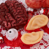 Maxbell Halloween Severed Body Parts Prop Meal Box with Bloody Fake Human Parts