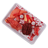 Maxbell Halloween Severed Body Parts Prop Meal Box with Bloody Fake Human Parts