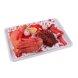 Maxbell Halloween Severed Body Parts Prop Meal Box with Bloody Fake Human Parts