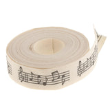 5 Yards Musical Note Printed Fabric Ribbon Gift Package Craft Decor 15mm