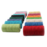 Maxbell 2 Pieces 100m Jute Cord 2mm String Crafts DIY Gift Wrapping Rope