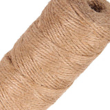Maxbell 2 Pieces 100m Jute Cord 2mm String Crafts DIY Gift Wrapping Rope
