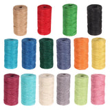 Maxbell 2 Pieces 100m Jute Cord 2mm String Crafts DIY Gift Wrapping Rope