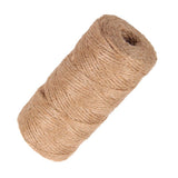 Maxbell 2 Pieces 100m Jute Cord 2mm String Crafts DIY Gift Wrapping Rope