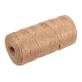 Maxbell 2 Pieces 100m Jute Cord 2mm String Crafts DIY Gift Wrapping Rope