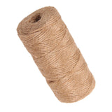 Maxbell 2 Pieces 100m Jute Cord 2mm String Crafts DIY Gift Wrapping Rope