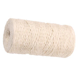 Maxbell 2 Pieces 100m Jute Cord 2mm String Crafts DIY Gift Wrapping Rope