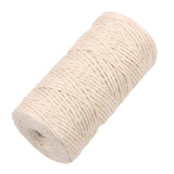 Maxbell 2 Pieces 100m Jute Cord 2mm String Crafts DIY Gift Wrapping Rope