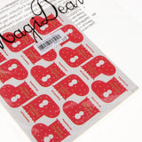 Maxbell Christmas Socks Sealing Stickers Envelope Card Paste DIY Craft Decoration