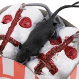 Maxbell Creepy Halloween Popcorn Haunted House Decor Prank Tricky Prop Rat