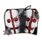 Maxbell Creepy Halloween Popcorn Haunted House Decor Prank Tricky Prop Rat