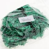 Maxbell Hanging Holiday Tinsel Garland Festive Shiny Christmas Decoration Green