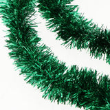 Maxbell Hanging Holiday Tinsel Garland Festive Shiny Christmas Decoration Green