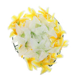 Maxbell Artificial Silk Lily Funeral Memorial Wreath Flower Tombstone Grave Flower B