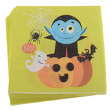Maxbell 20pcs Happy Halloween Pumpkin   Paper Napkin Disposable Napkin Tableware