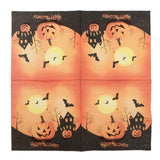 Maxbell 40pcs Happy Halloween Pumpkin Bat Paper Napkin Disposable Napkin Tableware