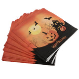 Maxbell 40pcs Happy Halloween Pumpkin Bat Paper Napkin Disposable Napkin Tableware
