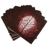 Maxbell 20pcs Disposable Bloody Brain Paper Napkin Halloween Tableware Napkin