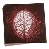 Maxbell 20pcs Disposable Bloody Brain Paper Napkin Halloween Tableware Napkin