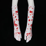 Maxbell Halloween Nurse Bloody Gloves Costume Fancy Dress Cosplay Prop Decorations
