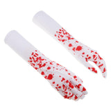 Maxbell Halloween Nurse Bloody Gloves Costume Fancy Dress Cosplay Prop Decorations