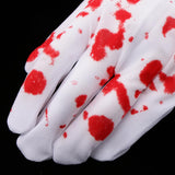Maxbell Halloween Nurse Bloody Gloves Costume Fancy Dress Cosplay Prop Decorations
