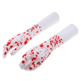 Maxbell Halloween Nurse Bloody Gloves Costume Fancy Dress Cosplay Prop Decorations