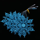 Maxbell Christmas Glitter Snowflake Ornaments Christmas Tree Decorations Blue 3