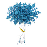 Maxbell Christmas Glitter Snowflake Ornaments Christmas Tree Decorations Blue 3