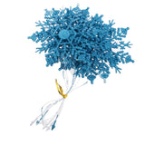 Maxbell Christmas Glitter Snowflake Ornaments Christmas Tree Decorations Blue 3