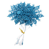 Maxbell Christmas Glitter Snowflake Ornaments Christmas Tree Decorations Blue 3