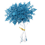 Maxbell Christmas Glitter Snowflake Ornaments Christmas Tree Decorations Blue 3