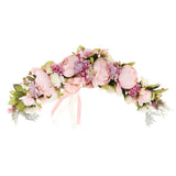 Maxbell Artificial Silk Peony Door lintel Flower Mirror Flower Garland Rose