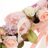 Maxbell Artificial Silk Peony Door lintel Flower Mirror Flower Garland Rose