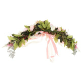 Maxbell Artificial Silk Peony Door lintel Flower Mirror Flower Garland Rose