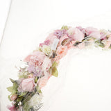 Maxbell Artificial Silk Peony Door lintel Flower Mirror Flower Garland Rose