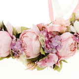 Maxbell Artificial Silk Peony Door lintel Flower Mirror Flower Garland Rose