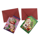 Maxbell 10 Sets Assorted Christmas Invitation Greeting Cards Wishing Card Xmas Favor