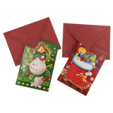 Maxbell 10 Sets Assorted Christmas Invitation Greeting Cards Wishing Card Xmas Favor